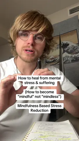 Mindfulness Based Stress Reduction is a technique created by Jon Kabat Zin out of the university of Massachusetts medical school.  Inspired by buddhism, It goes into different mindfulness techniques you can use to help ease stress and begin to create space within to feel more present and mindfulness.