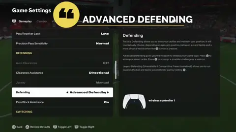 ADVANCE DEFENDING  #fifa #fc25 