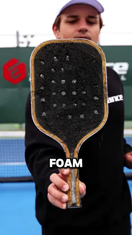 Explanation ⬇️ These paddles are similar in shape and weight, but the core makes them perform and sound entirely different. Because foam is more elastic, one difference you’ll notice is that it generates a little more pop and power. It also has a more plush feel. Another benefit to foam is that it’s significantly more durable than honeycomb. The pop, power, and crazy dwell time you feel on day one will stick with you for the long haul. We made our foam paddle to be the most affordable on the market — if you want to try it, use code FOAM to get $20 off. #pickleball