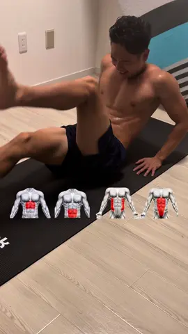 腹筋チャレンジ6種目！😁 LET'S GO!! #腹筋#宅トレ#absworkout  #absworkoutchallenge#absworkouthome 