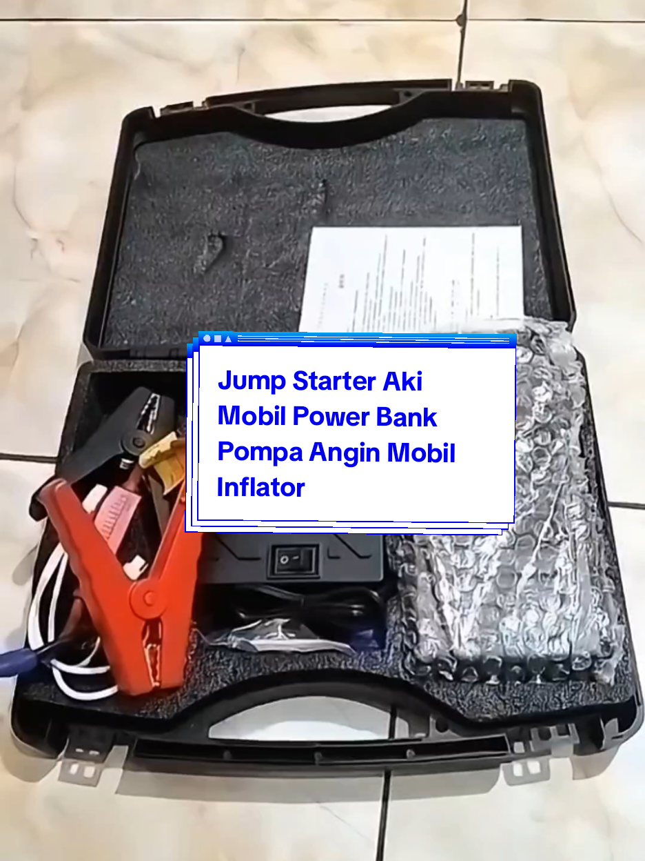 Jump Starter Aki Mobil Power Bank Pompa Angin Mobil Inflator #AlatSerbagunaMobil #PompaBanPortable #PowerbankMobil #promoguncang88 #otomotif 