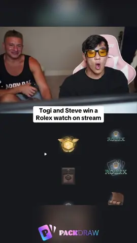 Togi and Steve win a Rolex watch on stream #kickstreaming 