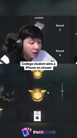 College student wins a iPhone on stream #kickstreaming 