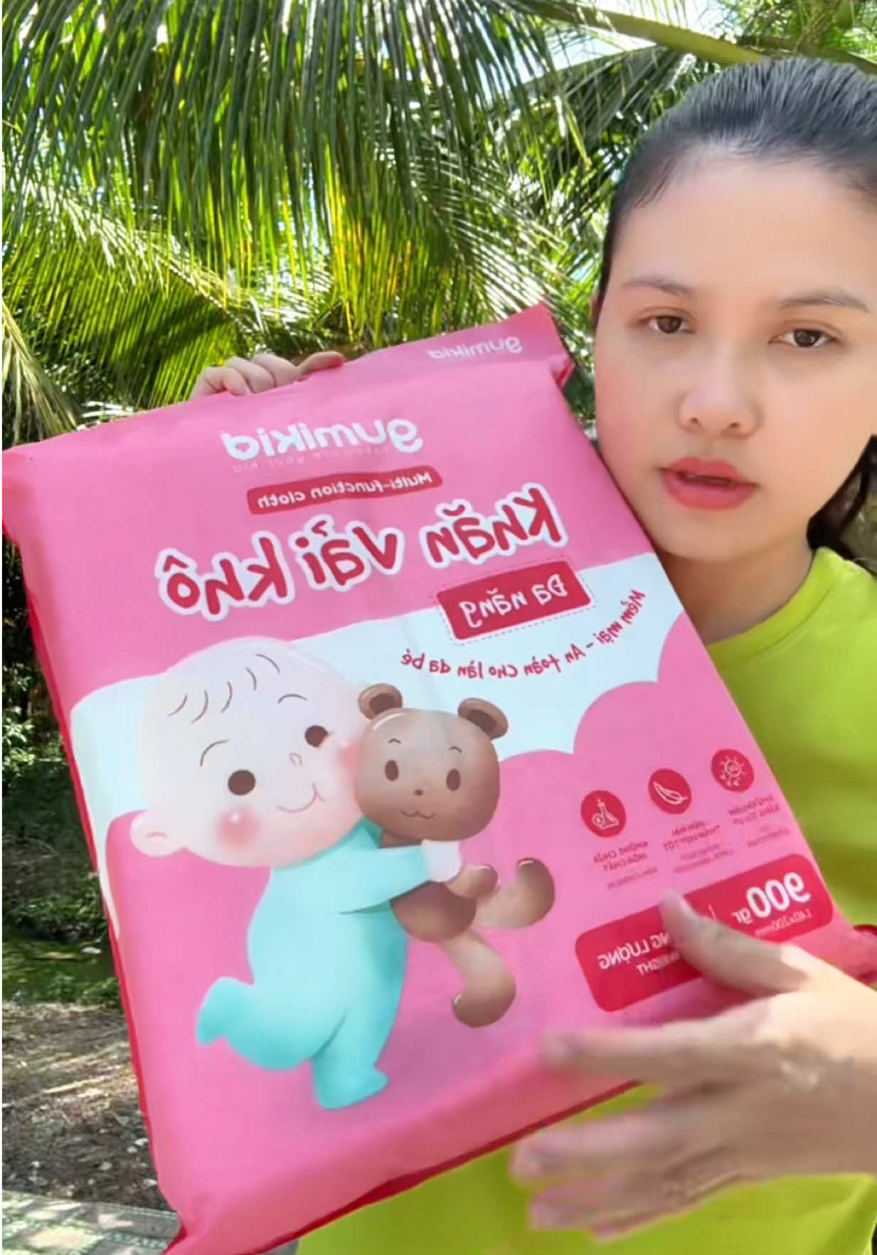 Khăn vải khô đa năng Gumikid #khanvaikho #khanvaikhogumi #gumikid #khandanang #xuhuongvideo 