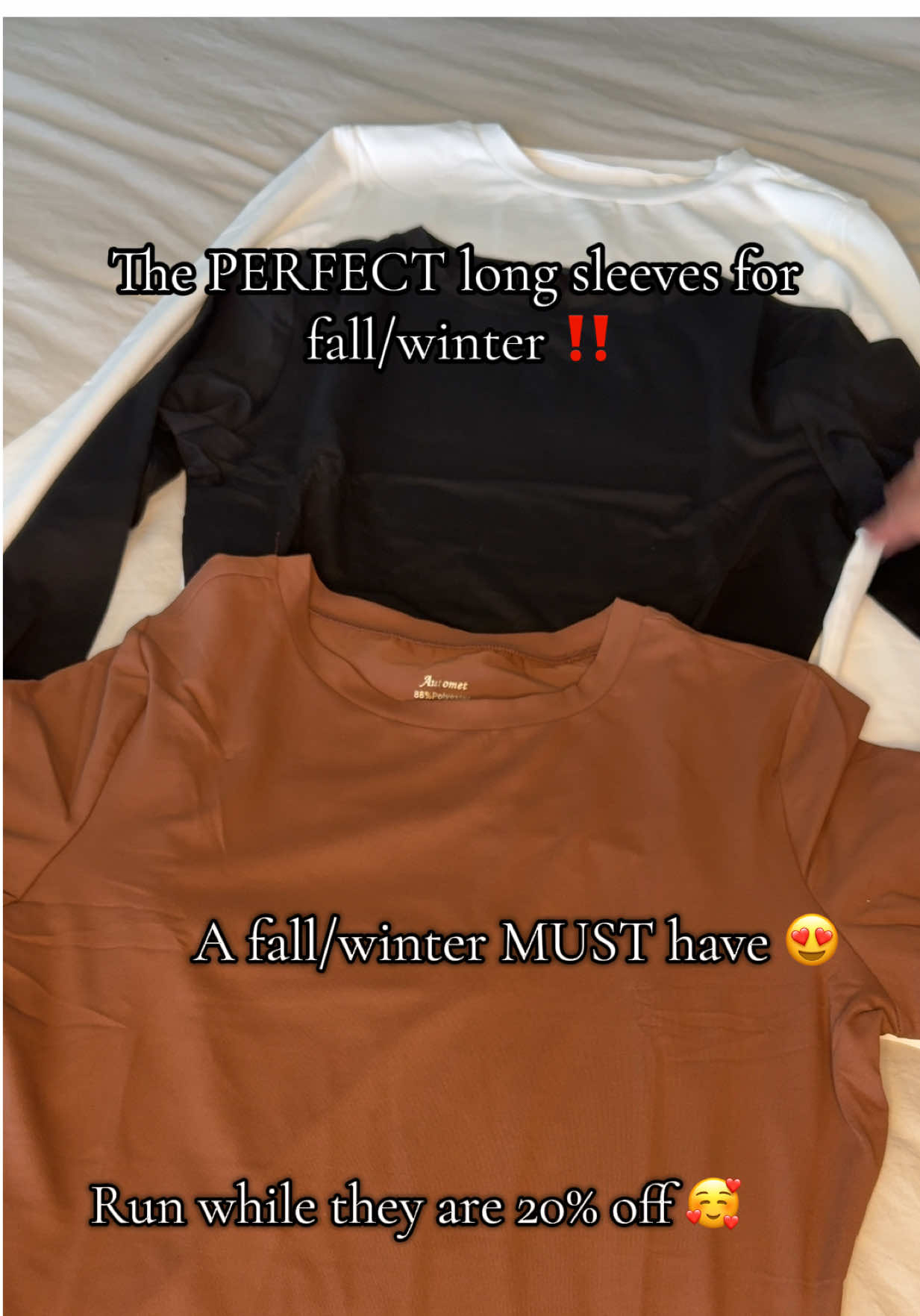 Ready for the fall/winter!! 🤍#longsleeve #lifewmeree 