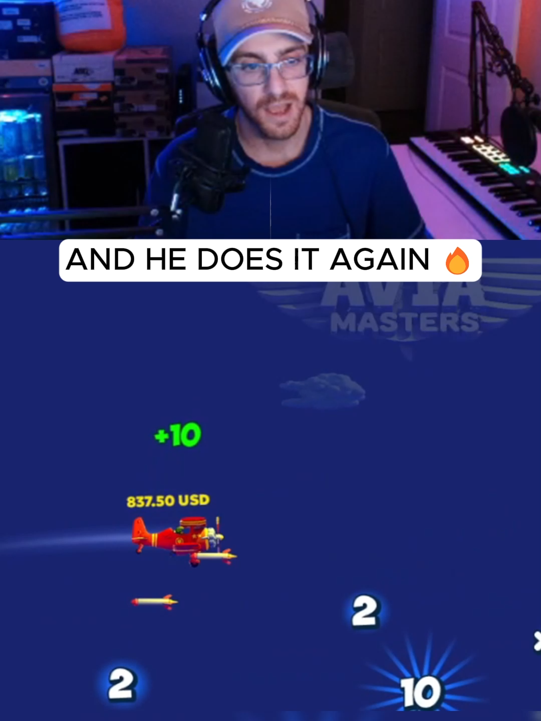 He deserves it #kickstreaming #aviamasters #planegame