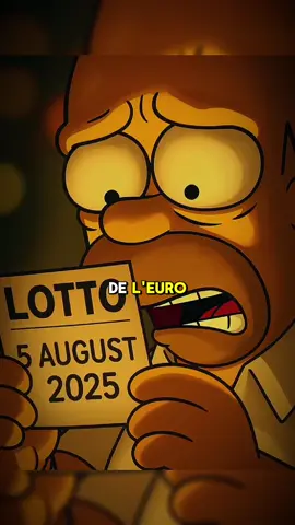 Les simpsons auraient prédit les numéros de l'euro million du 5 août 2025 🤯 #france #simpsons #prediction #homersimpson #theory 