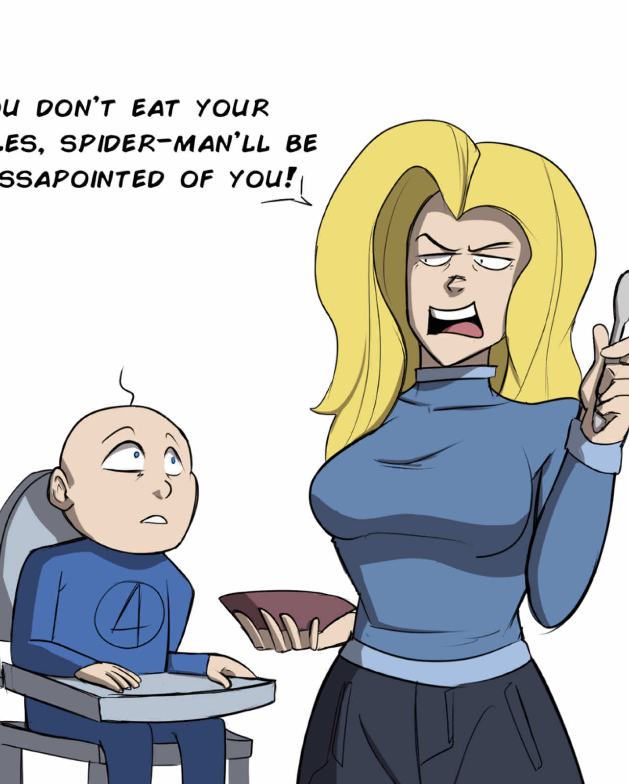 Spider-Man's disappointed | Comic by Loganpg3 | #comicdub #marvel #invisiblewoman #spiderman #franklinrichards #voiceacting #voiceover 