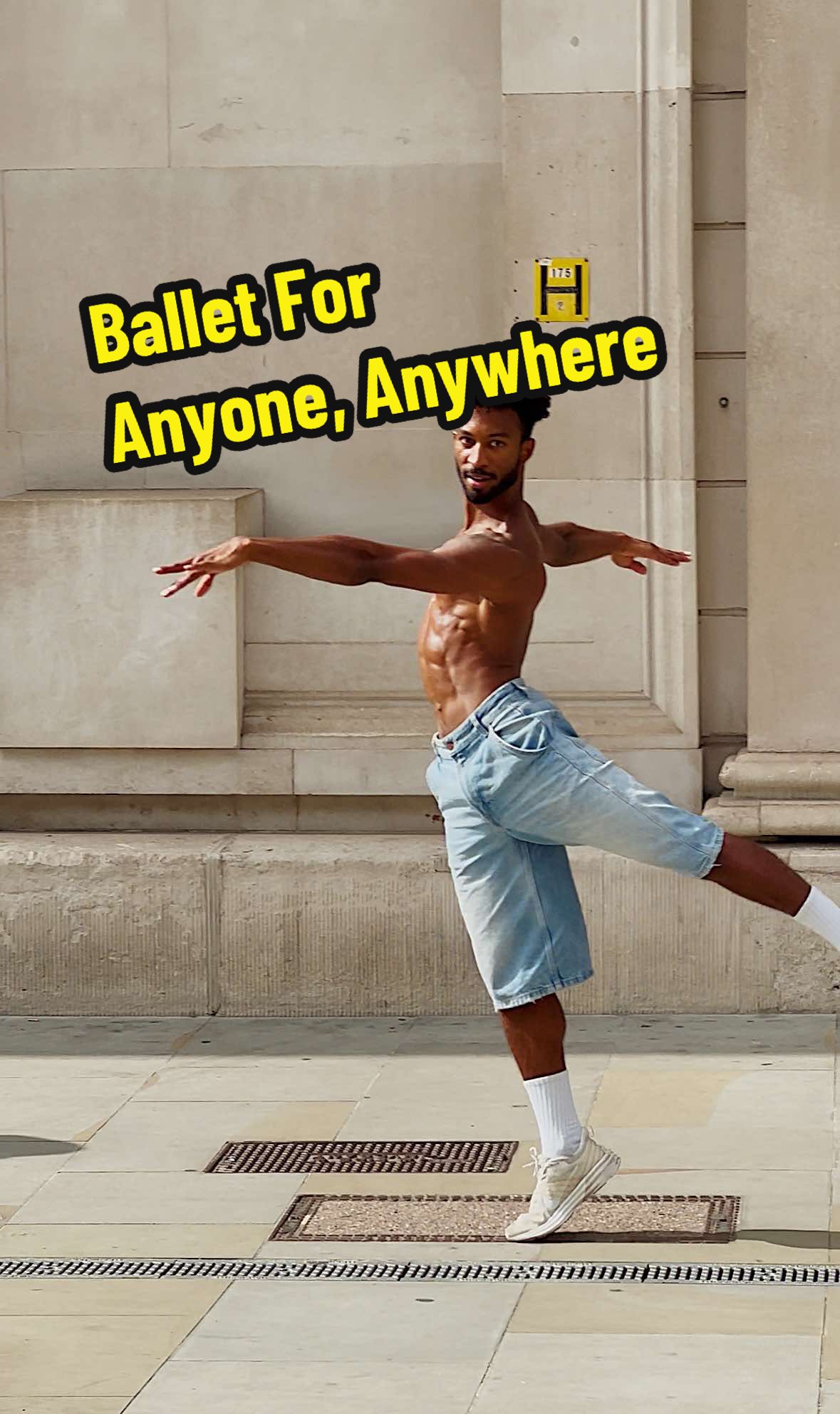 No stage, no ballet shoes, no tutu. NO PERMISSION NEEDED. Ballet for anyone, anywhere ❤️‍🔥 #ballet #london #ballettok #fyp 