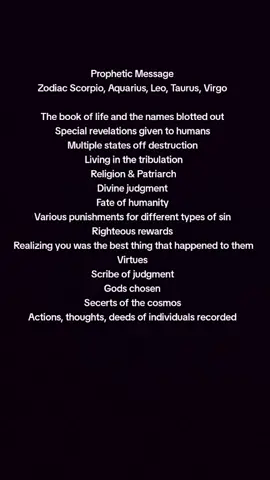 #propheticmessage 