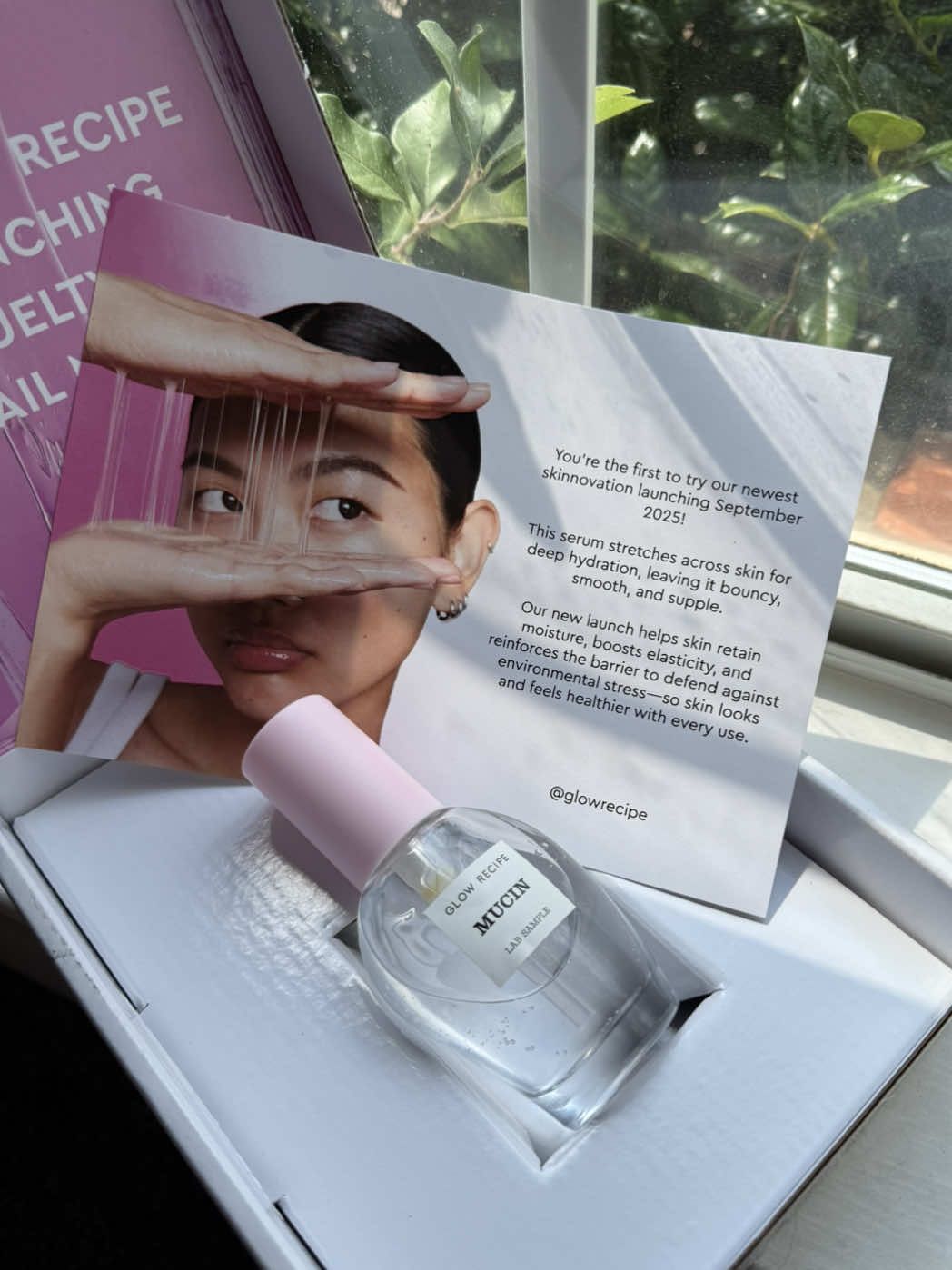 👀🐌 @Glow Recipe  #glowrecipe #glassskin #glowyskincare #newskincare #newproduct #unboxings #crueltyfree #creatorsearchinsights glow recipe new product lab sample snail mucin serum pr unboxing 