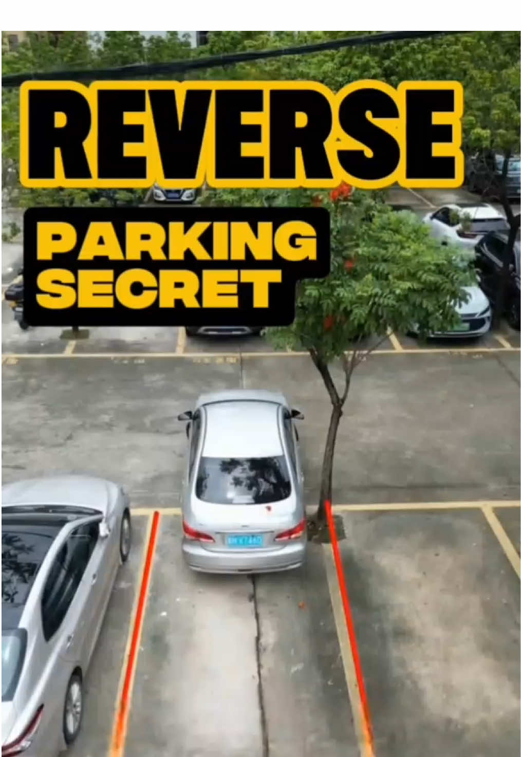 Just Using Mirrors? Reverse Parking Has Never Been This Easy #carhacks #knowledge #drivinglessons #interesting #SatuKontenTiapHari 