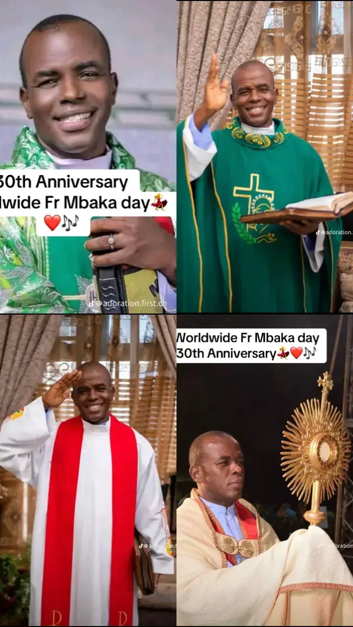 #happy 30th anniversary to father Ejike mbaka # we love you papa#