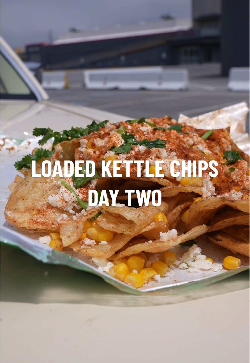 Day Two Of Making Loaded Kettle Chips Around San Francisco  Elote Loaded Kettle Chips -  Jalapeño Kettle Chips Corn Mayo Cotija Cheese Everything But The Elote Seasoning Chili De Arbol Dust Crema Mexicana Cilantro Lime    #elote #snack #sanfrancisco