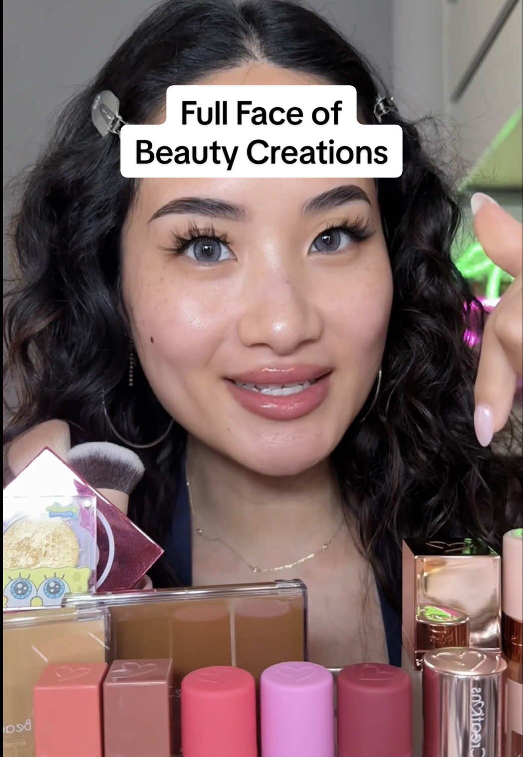 Replying to @Lena now is beauty creations becoming even cheaper than elf?? 🧐🫡🤔 #makeupchallenge #makeupreview #honestreview #firstimpression #fullface #affordablemakeup #cheapmakeup 
