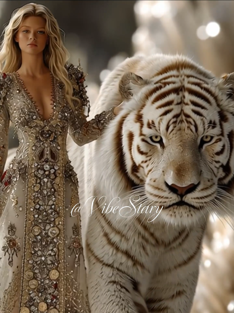 Be the Light! This scene is mine from start to finish - concept, edit, animation.   #VibeStary #BeTheLight #OriginalArt #CinematicFantasy   #VisualPoetry #FantasyQueen #WhiteTiger #AIwithSoul   #SacredAesthetic #MyCreation #FantasyGlow 