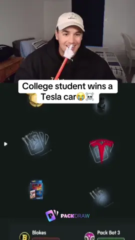 College student wins a Tesla car😭☠️ #kickstreaming 