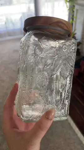 This glass storage jar is perfect for the pantry  #glassstorage  #glassstoragecontainers  #storagejars 