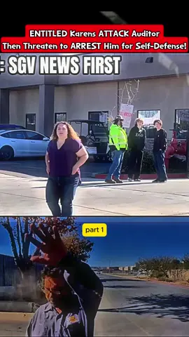 ENTITLED Karens ATTACK Auditor Then Threaten to ARREST Him for Self-Defense #us #cops #use #police #fvp #lawyer #lawyer #copsoftiktok #lawsuit #Police #bodycam 
