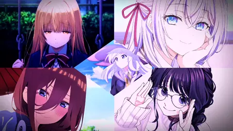 ảnh đầu hơi mờ mn thông cảm 😅#mahiru #alya #elaina#nakanomiku#wagurikaoruko #animeedit 