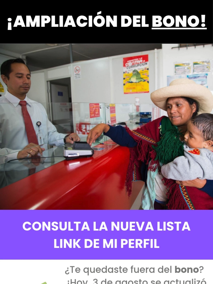¡Atención! ⚠️ Miles de personas ya están revisando si fueron incluidas en la nueva lista del bono. Con solo tu número puedes saber si fuiste seleccionado. Entra al link de mi perfil antes que cierren el sistema. Comparte esta noticia, alguien lo necesita. 💥 #Bono2025 #ConsultaDNI #AyudaEconómica #ÚltimaHora #NoticiasVirales #ApoyoFamiliar #RevisaYa #BeneficiariosBono #apoyofamiliar #viral 