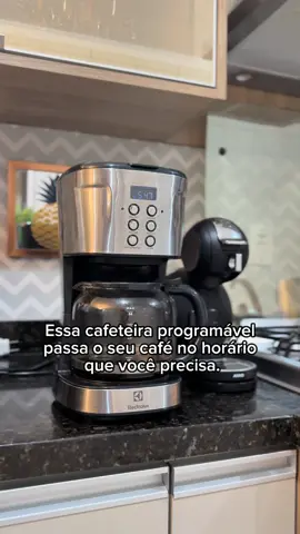 Cafeteira programável. Café pronto sempre que eu preciso💕☕️ #cafe #coffee #amocafe #facilidade #utilidade #rotina #tiktokshop 
