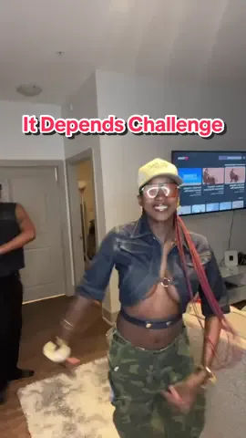#itdependschallenge @TheRealMelWill play too much. And Yall it’s just boob tape nothing more I promise lol