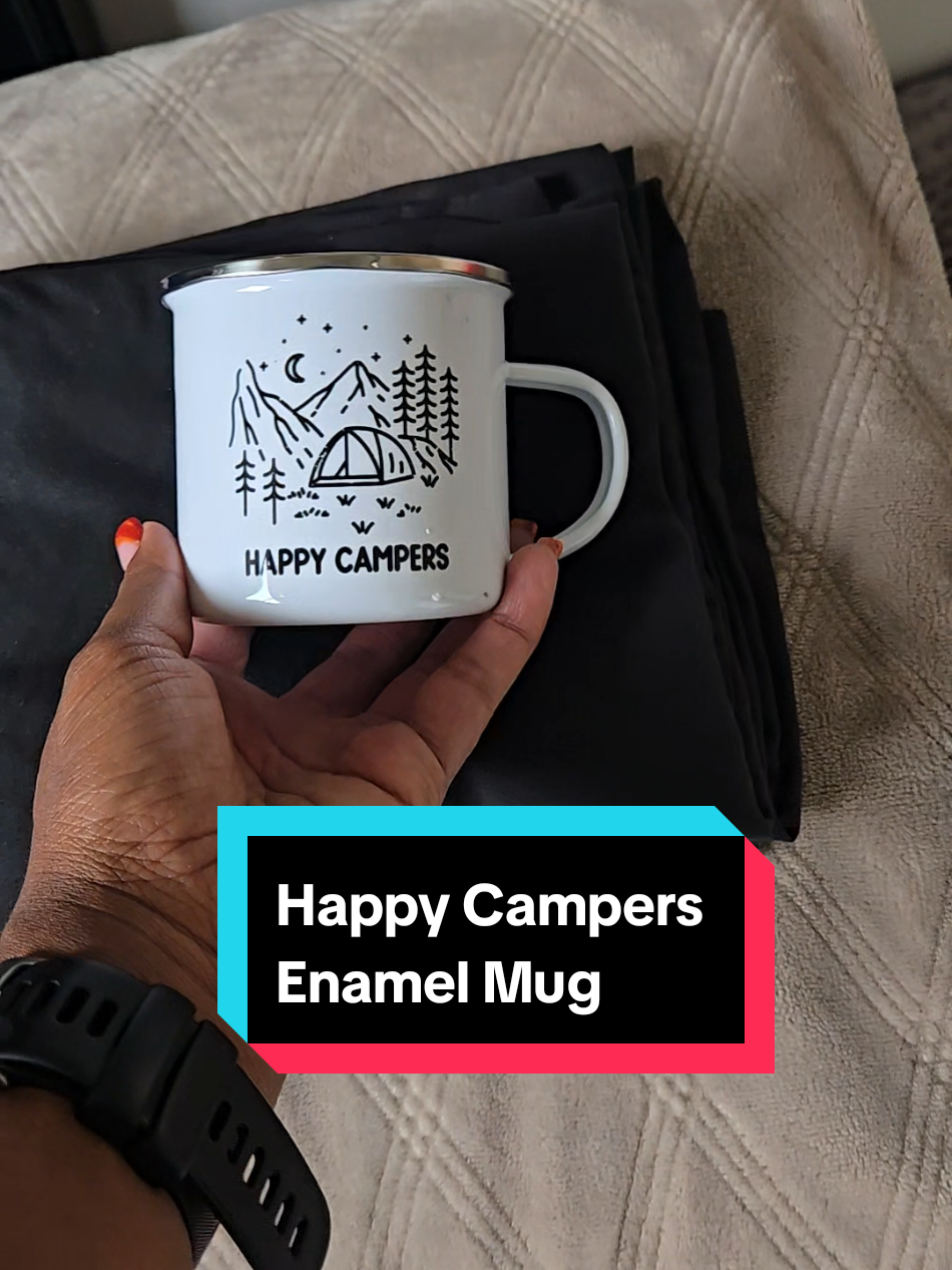 #HappyCampers #EnamelMug #CoffeeMug #CampingCup #ContentCreator #BrandPartner #CreatorSearchInsights 