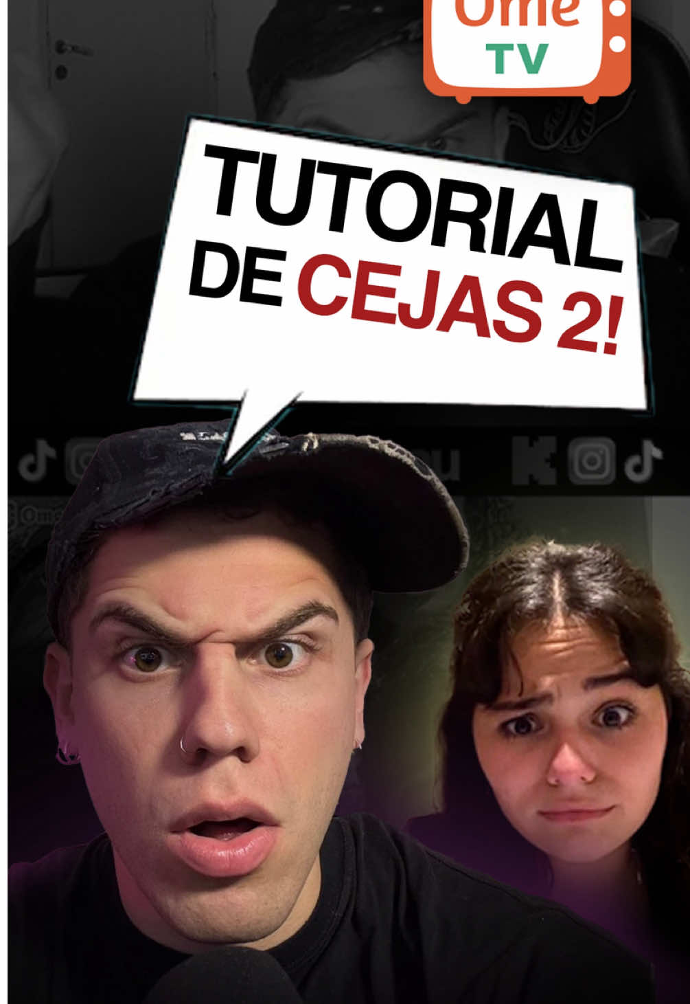Tutorial de cejas 2!! #humor #cringe #clips #ometv #streamer 