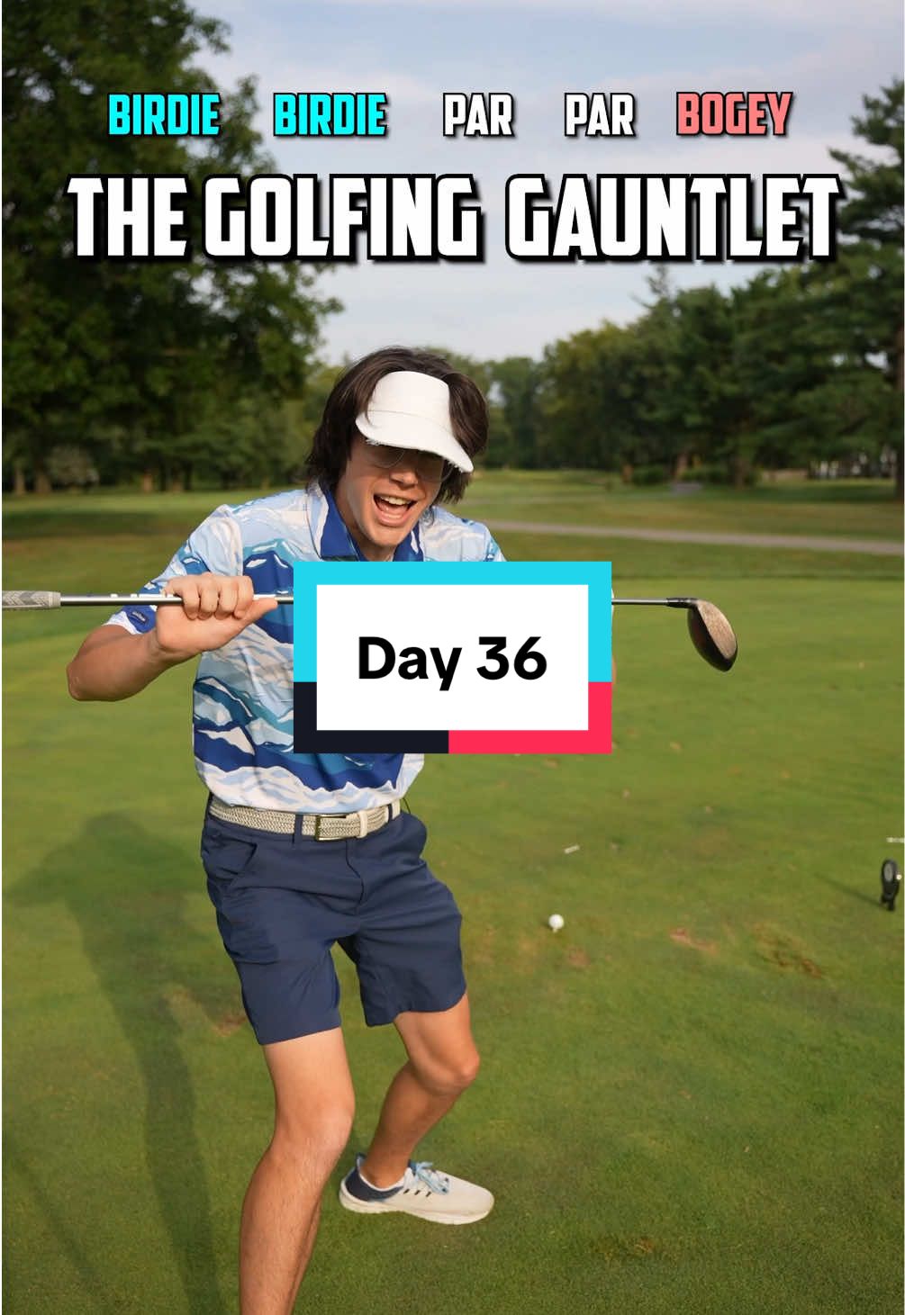 That guy got hit in the head with a coconut… Day 36 of the gauntlet golf challenge⛳️ #golf #golftiktok #goodgood 