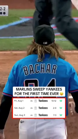 MARLINS COMPLETE 3-GAME SWEEP VS. YANKEES 😤 (via @MLB, @YES Network) #MLB #baseball #yankees #marlins 