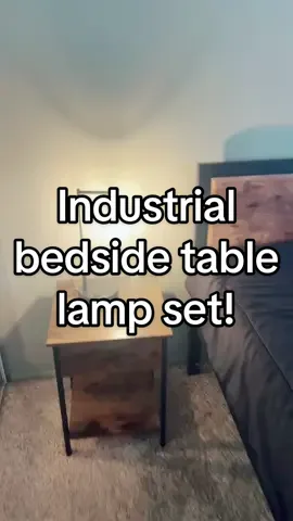 Love these industrial bedside table lamps, set of two. Great touch feature to turn them on and off. They have three levels of brightness, . They have an AC outlet and USB charging ports A & C of which it makes it very convenient for charging all your electronics at night your phone tablet and what not. ##lamp##light##tablelamp##homedecor##Dealsforyoudays##TikTokShopCreatorPicks##TikTokShopBackToSchool@@Yarra - Decor
