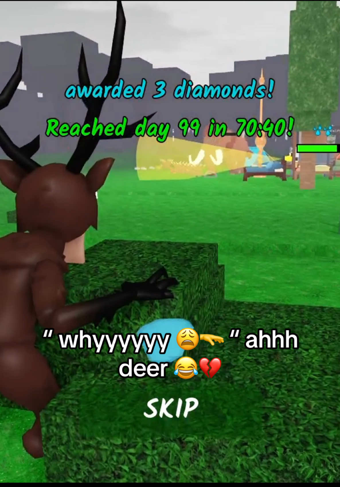 the deer was too scared to run up 😤 #99nightsintheforest #roblox #99nightsintheforestroblox #robloxfyp #robloxviral #robloxedit #robloxfunny 