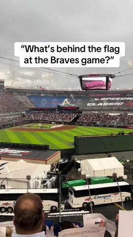 MLB at Bristol motor speedway… pretty dang cool even in the rain #bristolmotorspeedway #bristol #MLB #baseball #bravesbaseball #cincinnatiredsbaseball 