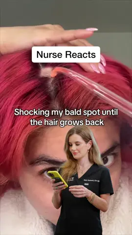 Is zapping your head the new hair growth hack? Spoiler: It's complicated ⚡👩‍⚕️ Credit: @selfcareddy  #renewoklahoma #aesthetics #haircare #hairloss #hair #health 