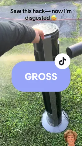 Saw a video of someone cleaning their tower fan with a leaf blower… I was not prepared with how disgusting this was 😅