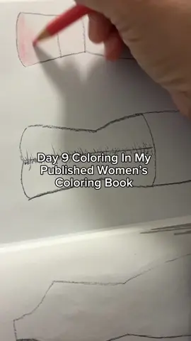 Day 9 Coloring in my published women’s coloring book ASMR edition Do you love the scratching sounds of the coloring pencil on the pages? Or do you like to drown out the noise with music or tv?  #adultcoloringbook #coloringasmr #asmr #soundon 