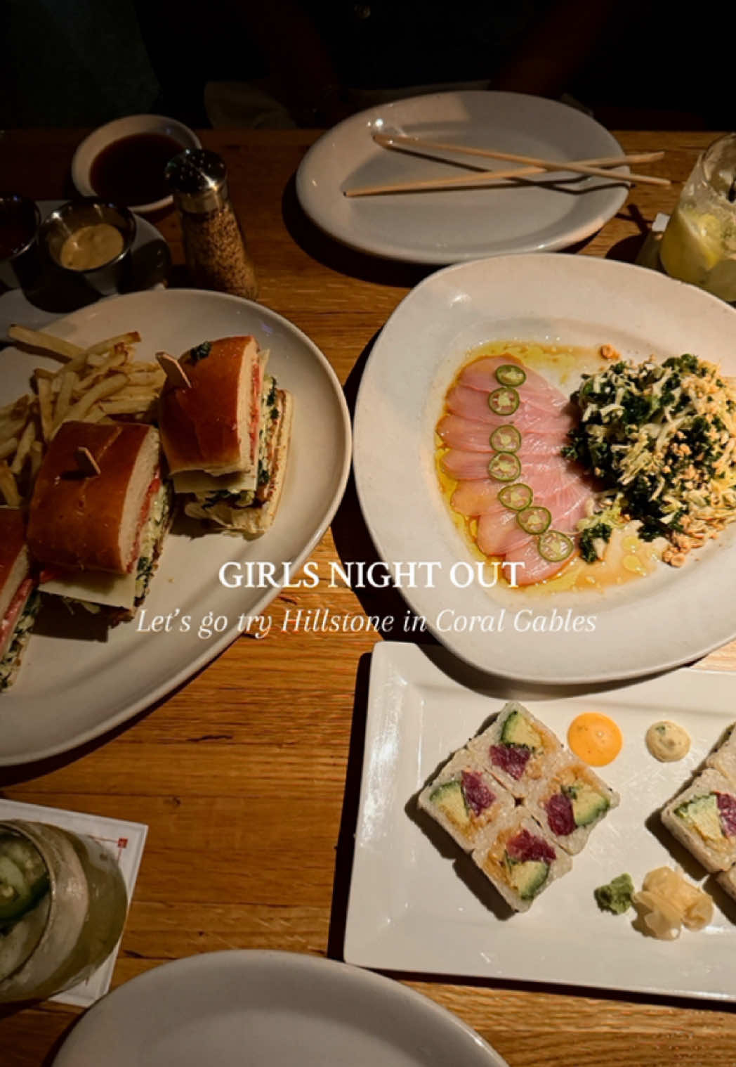 #hillstone with @Gaby Gonzalez ✨ What should I try next?  #miamirestaurants #soflofoodie #coralgables #miamirestaurants #foodcontent #nightoutoutfit 