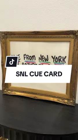 I had a vision and it came to life! Now maybe this cue card will give me good vibes and I’ll win the SNL lottery 😭😂 #snl #saturdaynightlive #DIY 