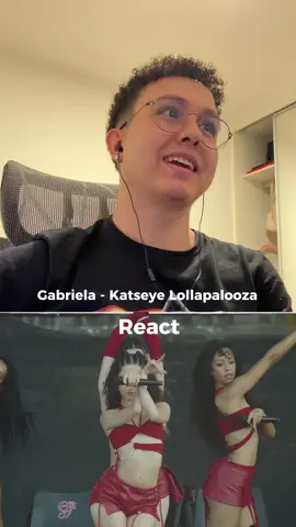 REACT KATSEYE GABRIELA LOLLAPALOOZA 🚨 #katseye #react #kpop  KATSEYE LOLLAPALOOZA | KATSEYE LARA MANON