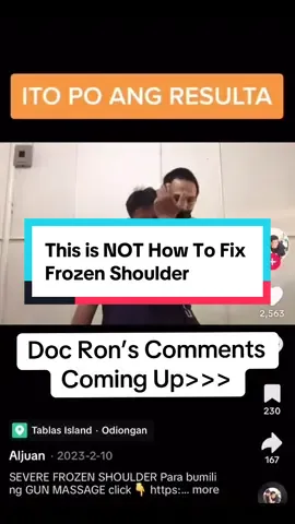This is not how you fix frozen shoulder.