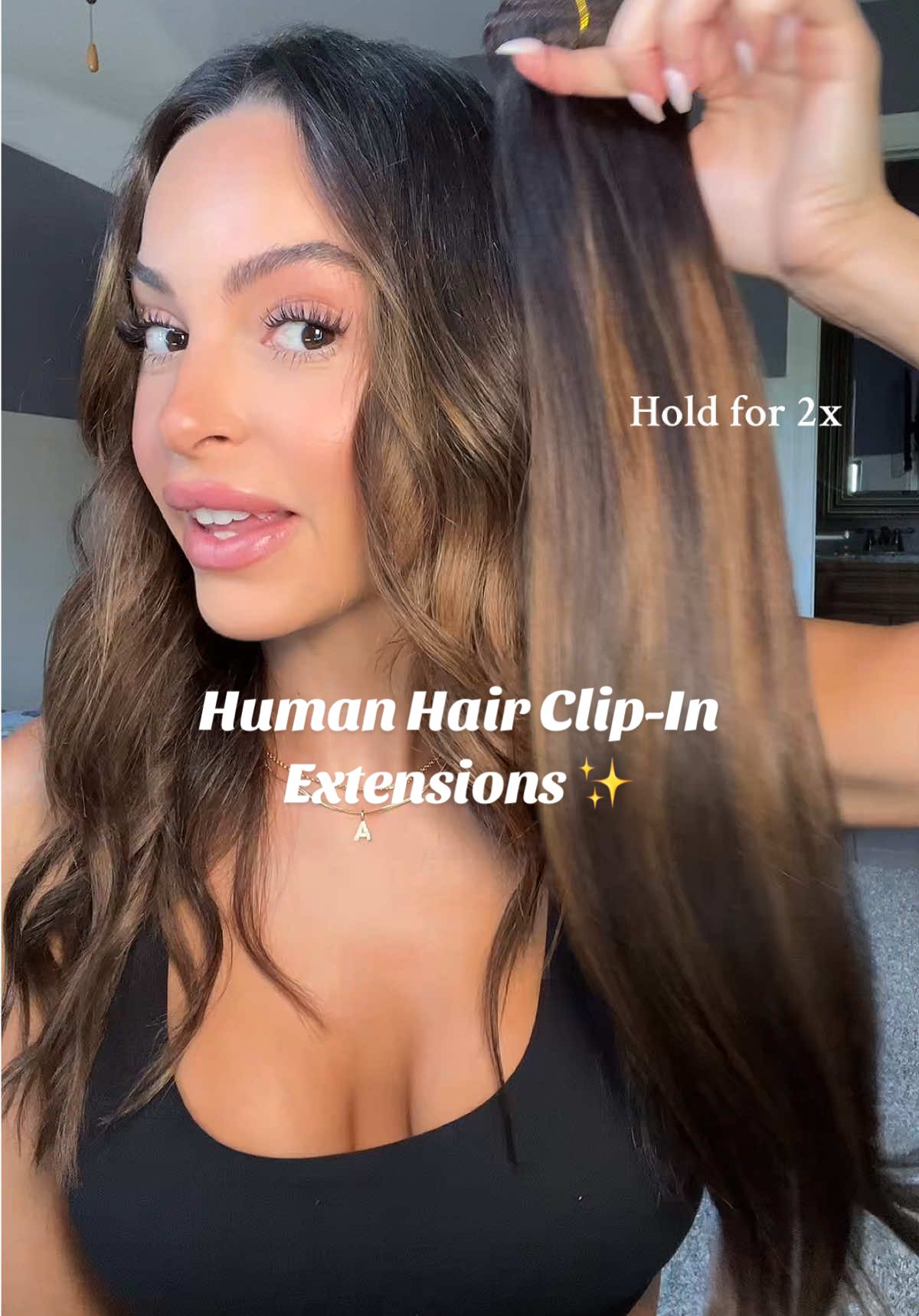 My FAVORITE hair extensions! I get so many questions on my hair and it’s these extensions from @googoohair_official I’m using color 2/6/2 in 20inches!  #hairextension #clipinhairextensions #hairtok 