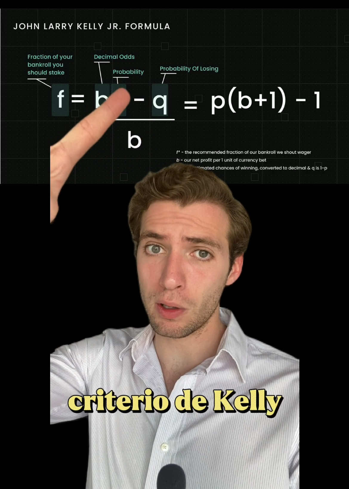 El criterio de Kelly para las inversiones 📈💰 #inversiones #matematica #finanzas #mercadosfinancieros #dinero      