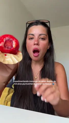 Finalmente experimentei 😂🙌🏽 #hawaii #morangodoamor