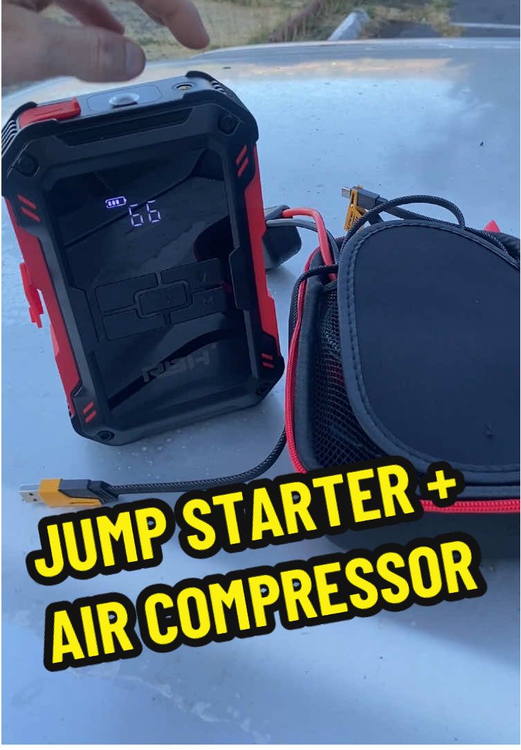 No more dead batteries or flat tires!!  #tiktokshop #tiktokmademebuyit #trending #jumpstarter #car #carsoftiktok 