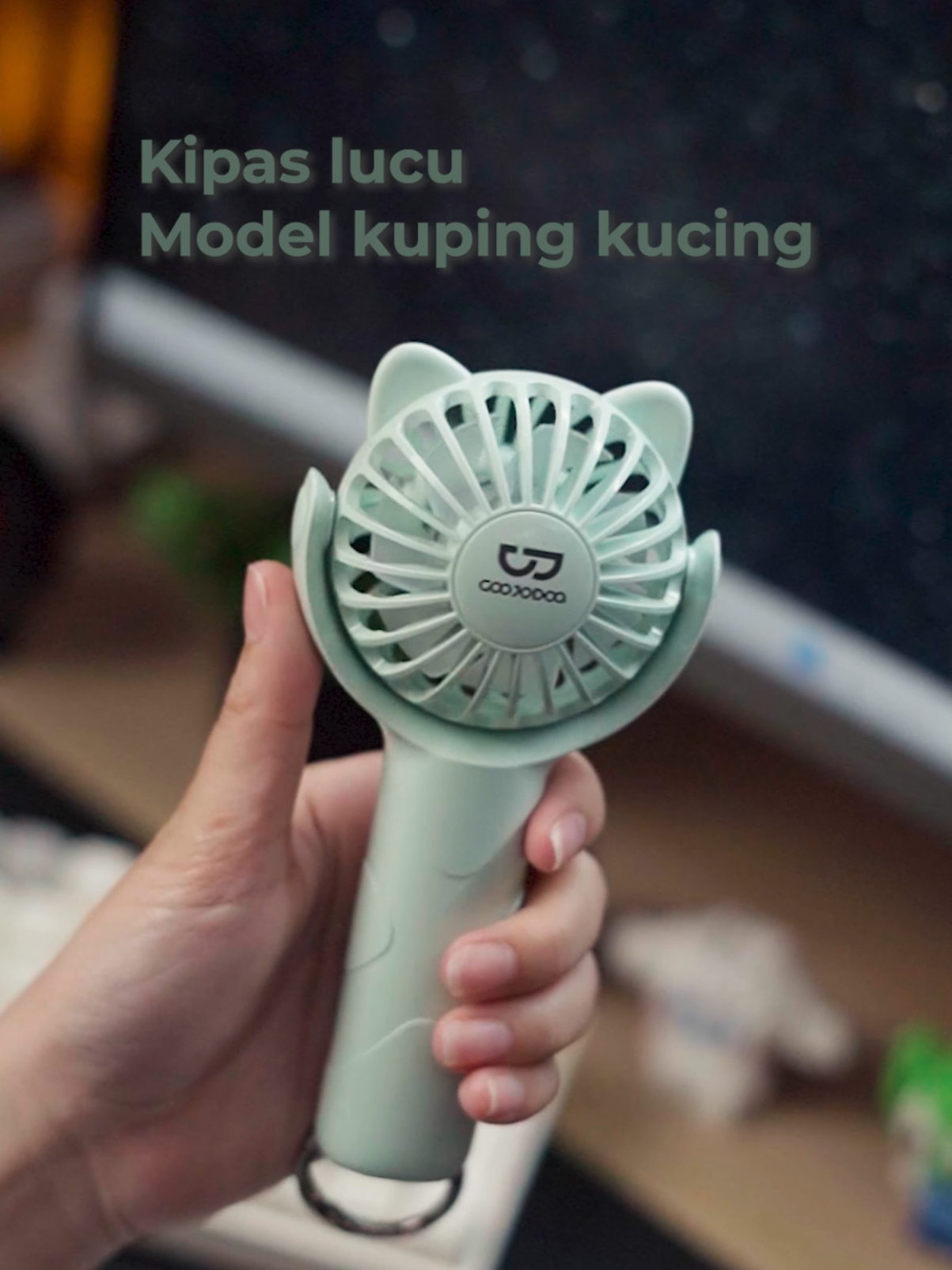 kipas mini model kuping kucing😀😃😄#goojodoq #kipas #kipasamini #kipasminiportable 