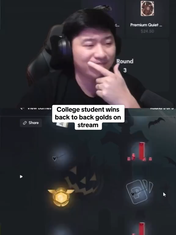 College student wins back to back golds on stream #packdraw #kick #fyp #epic