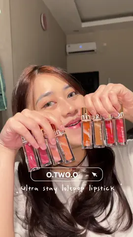 Lolepop lipstick cutee bgt packaging nya dan warna2 nya jg cantik bgt 😍 @otwoo.id  #otwoo #otwoolipstick #lipstick #waterproof 