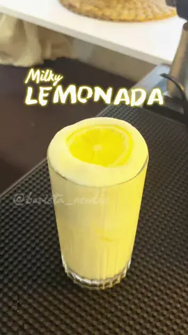 Minuman milky lemon bisa dibuat dengan berbagai versi, dan salah satunya adalah: MILKY LEMONADA Ingredient: • 20 ML Sweet Condensed Milk • 20 ML Lemon Water • 20 ML Fresh Milk • 200 ML Lemon Soda • Ice Cube Silahkan follow Barista_Newbie Untuk mendapatkan resep minuman enak dan menarik lainnya #minumanviral #minumankekinian #tiktokviral   #videoviral #fyp 