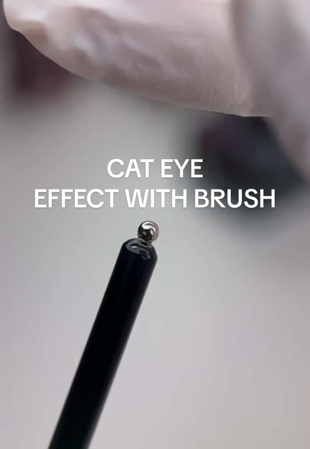 Did you know that with the Cat Eye gelpolish and the Holographic Cat Eye Top Gel you can use ANY magnet - even from your brush 😍 to create unique nails for your clients.  #magneticuk #nailtechniques #magdagniewek #nailtech #naileducation #nailstutorial #nailtips #nailsuk #scottishnails #nailproducts